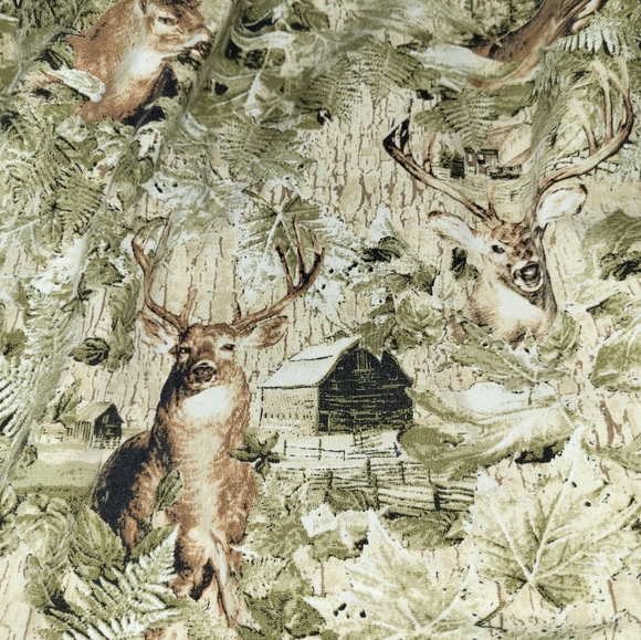 North River Outfitters Shirt Mens XL Deer Hunting Cabin Print Button Front - Picture 5 of 5